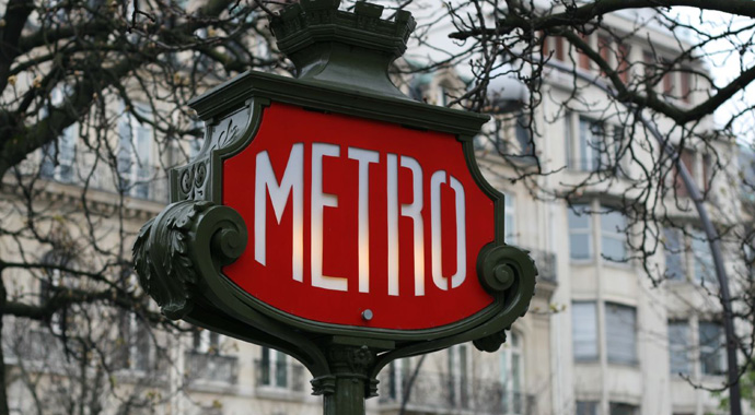 Panneau de metro